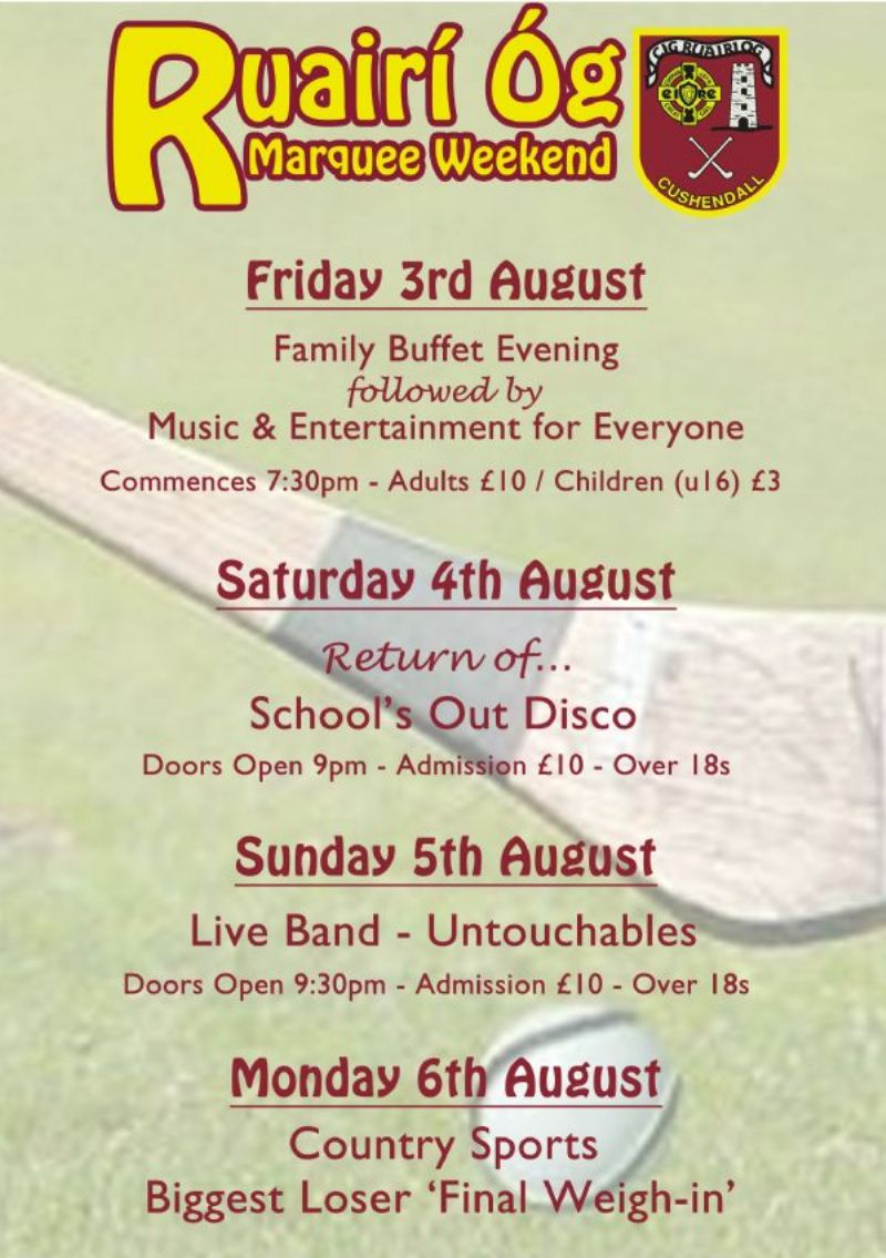 Marquee Weekend Flyer Front Page